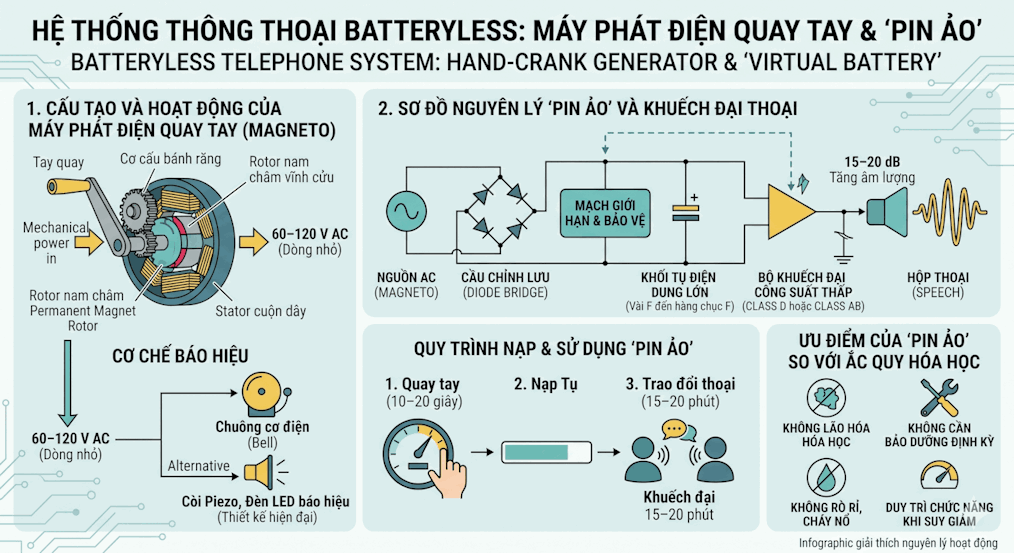 Máy phát điện quay tay của Hệ Thống Thông Thoại
